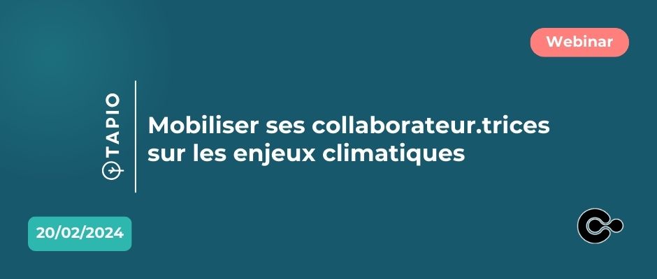February 20th | Webinar | Mobilising employees around climate issues