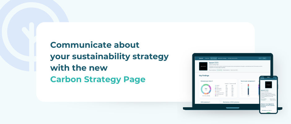 Communicate about your strategy transparently with the new Carbon Strategy Page