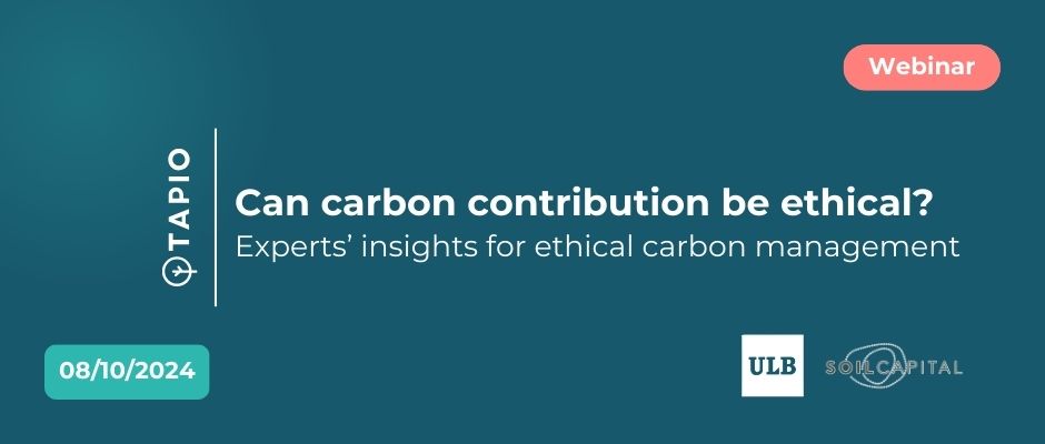 October 8th | Webinar | Can carbon contribution be ethical?