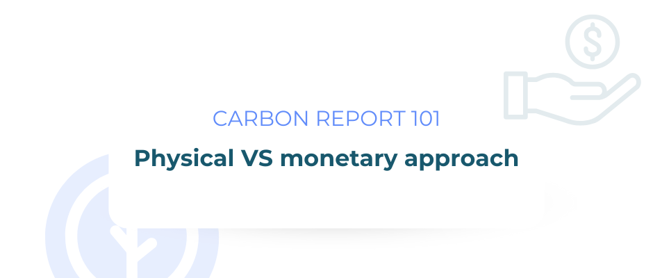Carbon reporting 101: monetary vs physical approach