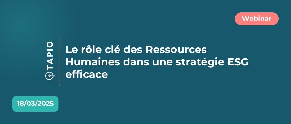 18th March | Webinar | The key role of HR in an effective ESG strategy