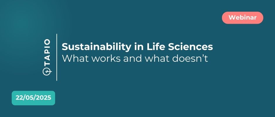 22nd May | Webinar | Sustainability in Life Sciences – What works and what doesn’t